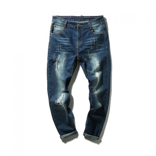 Jeans pour grands chantiers pieds Slim en coton automne - Ref 1479846