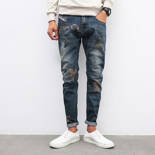 Jeans pour grands chantiers pieds Slim en coton automne - Ref 1479850