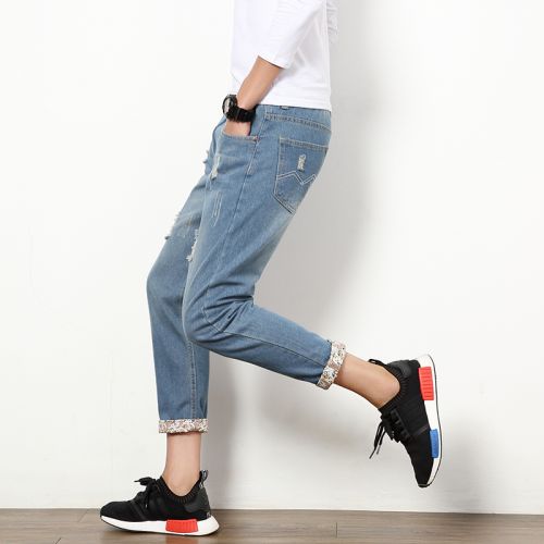 Jeans pour grands chantiers pieds Slim LICHUN en coton automne - Ref 1479877
