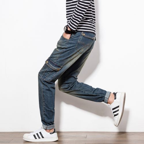 Jeans pour grands chantiers pieds Slim en coton automne - Ref 1479879