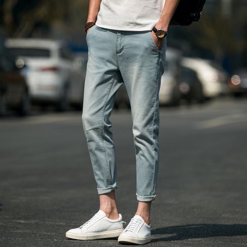 Jeans pour grands chantiers coupe droite en coton été - Ref 1479913