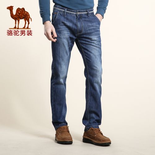Jeans coupe droite CAMEL en coton - Ref 1479927