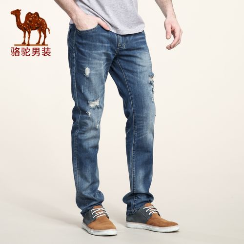Jeans pour jeunesse coupe droite CAMEL en coton été - Ref 1479940