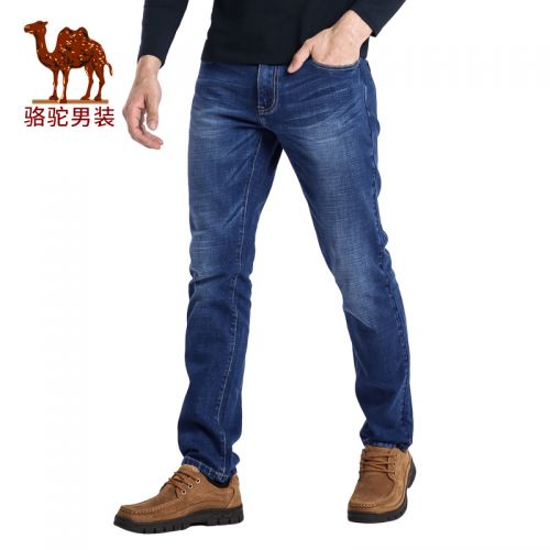 Jeans pour jeunesse coupe droite CAMEL Coton, de fibres lyocell polyuréthane élastique fibre spandex - Ref 1479980