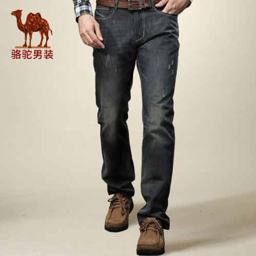 Jeans pour jeunesse coupe droite CAMEL en coton Quatre saisons - Ref 1479997