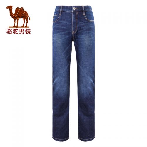 Jeans pour jeunesse droite CAMEL Coton, de fibres polyester viscose rayonne polyuréthane élastique fibre spandex - Ref 1480008