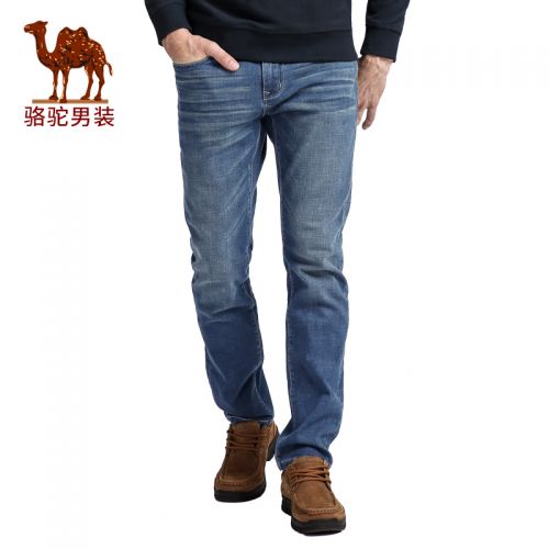Jeans pour jeunesse coupe droite CAMEL Coton, fibre élastique de polyuréthane spandex - Ref 1480011