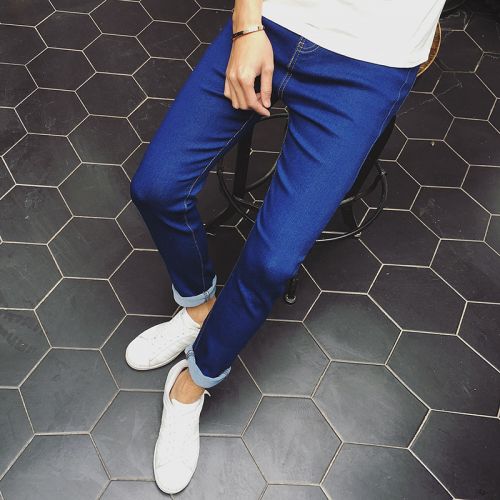 Jeans pour adolescent pieds Slim en CVC été - Ref 1480218