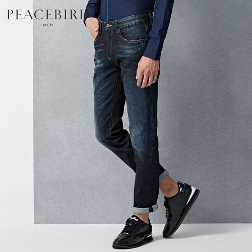 Jeans pour jeunesse PEACEBIRD en coton hiver - Ref 1480518