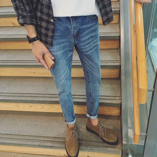 Jeans pour adolescent pieds Slim automne - Ref 1480645