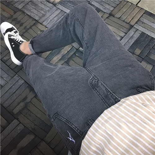 Jeans pour adolescent pieds Slim en coton automne - Ref 1480649