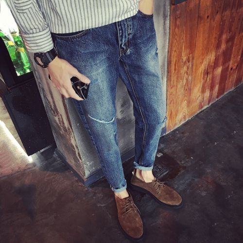 Jeans pour adolescent droite automne - Ref 1480689