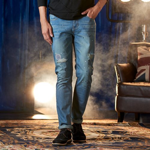 Jeans homme EDENBO en coton - Ref 1480951