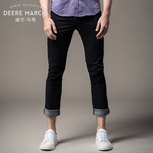 Jeans pour jeunesse coupe droite DEERE MARCHI en coton automne - Ref 1481009