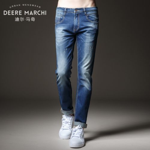 Jeans pour jeunesse pieds Slim DEERE MARCHI en coton printemps - Ref 1481041
