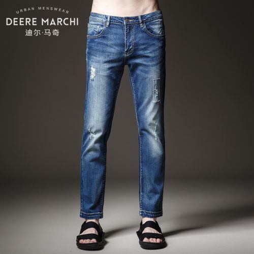 Jeans pour jeunesse pieds Slim DEERE MARCHI en coton été - Ref 1481045
