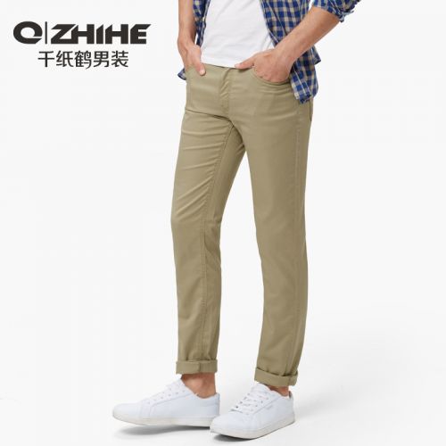 Jeans pour jeunesse pieds Slim QZHIHE Coton, fibres de viscose polyuréthane élastique fibre spandex automne - Ref 1481081