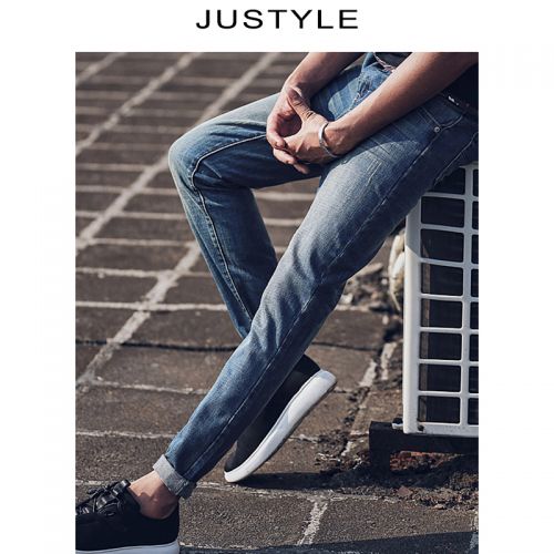 Jeans pour adolescent pieds Slim JUSTYLE coton automne - Ref 1481200