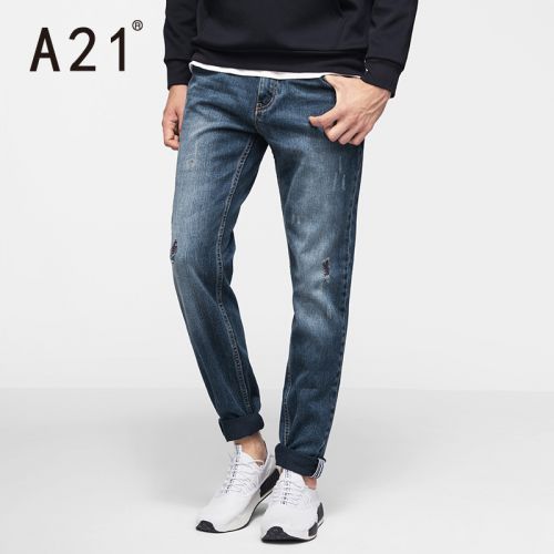 Jeans pour jeunesse coupe droite en coton automne - Ref 1481260