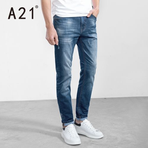 Jeans pour jeunesse coupe droite en CVC été - Ref 1481273