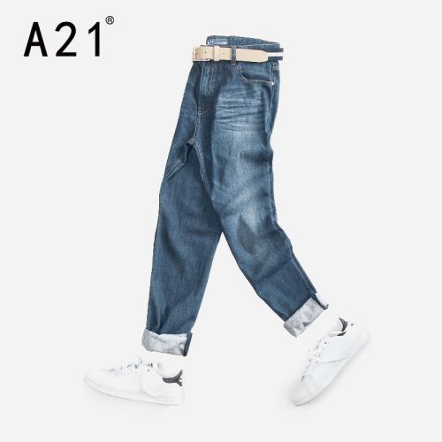 Jeans pour jeunesse coupe droite en coton automne - Ref 1481278
