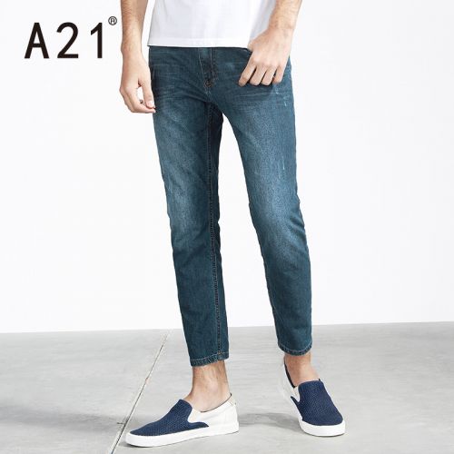 Jeans pour jeunesse pieds Slim en CVC été - Ref 1481294