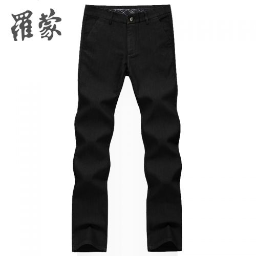 Jeans pour jeunesse coupe droite ROMON Polyéthylène téréphtalate PET de fibres coton viscose rayonne fibre élastique polyuréthane spandex automne - Ref 1481390