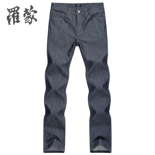 Jeans pour jeunesse droite ROMON de coton, fibres polyester printemps - Ref 1481440