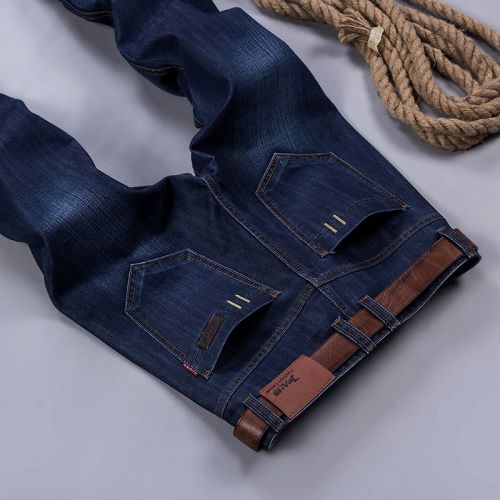 Jeans pour adolescent coupe droite GAVESON Coton Polyester automne - Ref 1481567