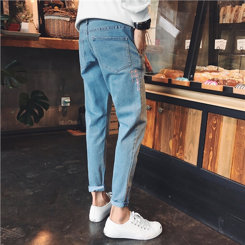Jeans pour adolescent pieds Slim automne - Ref 1481635