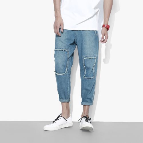 Jeans pour adolescent Sarouel en coton été - Ref 1481662