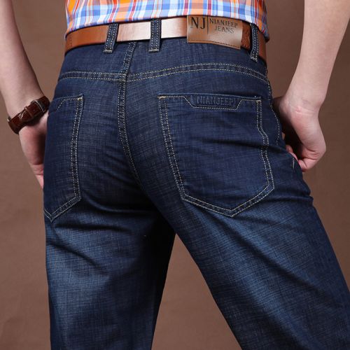 Jeans coupe droite NIANJEEP en CVC pour automne - Ref 1481680