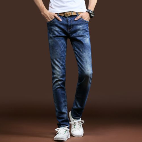 Jeans pour adolescent pieds Slim SANDCOW en coton Quatre saisons - Ref 1481707