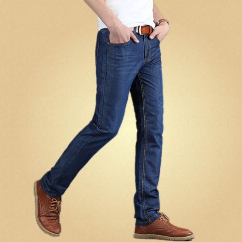 Jeans pour jeunesse coupe droite en coton été - Ref 1481779