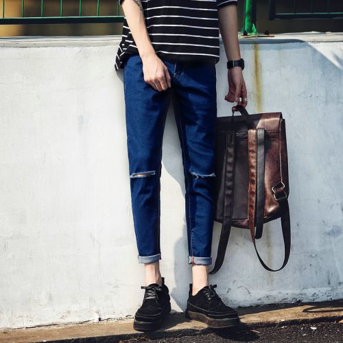 Jeans pour grands chantiers pieds Slim TGYA de coton, des fibres polyester à été - Ref 1481821