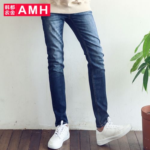 Jeans pour jeunesse pieds Slim en coton automne - Ref 1481844