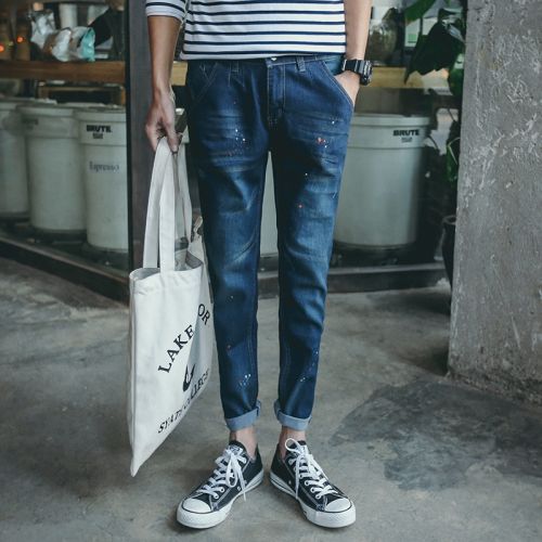 Jeans pour jeunesse pieds Slim MAX HOMME coton polyester été - Ref 1481952
