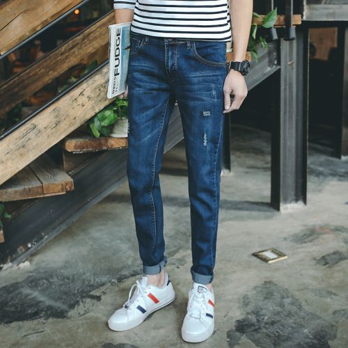 Jeans pour jeunesse pieds Slim MAX HOMME coton polyester été - Ref 1481966