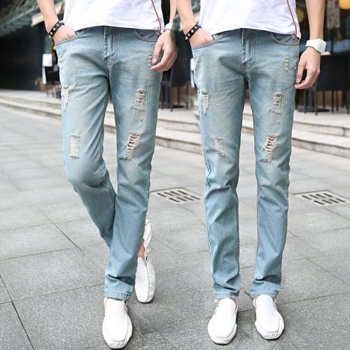 Jeans pour jeunesse MAX HOMME Coton fibre élastique de polyuréthane spandex Quatre saisons - Ref 1481991