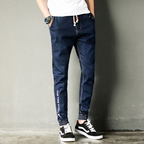 Jeans pour jeunesse pieds Slim MAX HOMME Coton polyester polyuréthane élastique fibre spandex - Ref 1482008