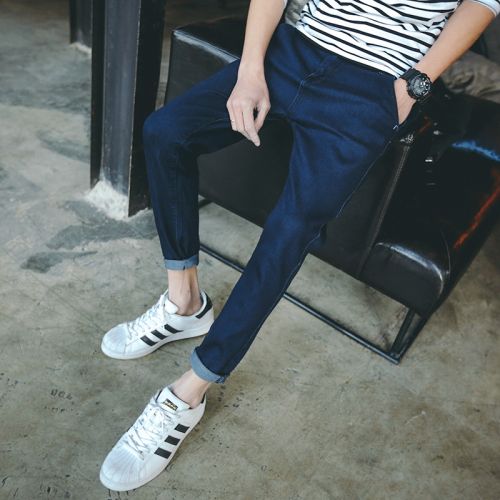 Jeans pour jeunesse pieds Slim MAX HOMME coton polyester été - Ref 1482010