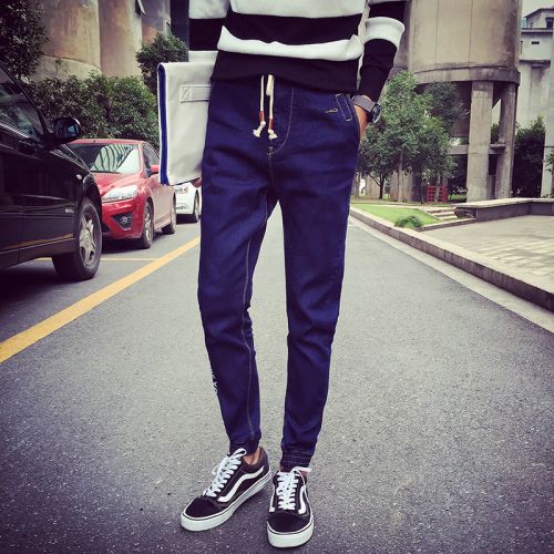 Jeans pour jeunesse pieds Slim MAX HOMME Coton polyester polyuréthane élastique fibre spandex automne - Ref 1482020