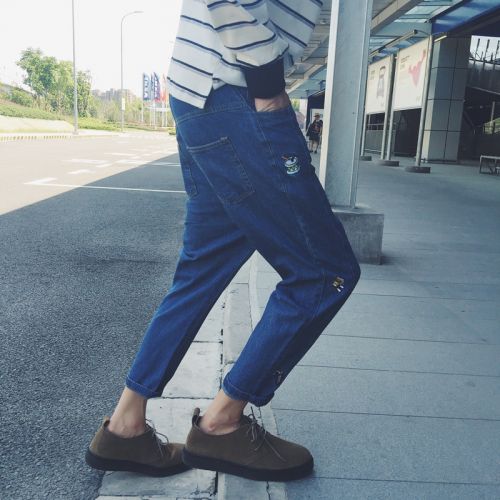 Jeans pour adolescent pieds Slim en coton Quatre saisons - Ref 1482120