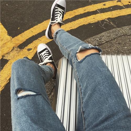 Jeans pour adolescent pieds Slim automne - Ref 1482146