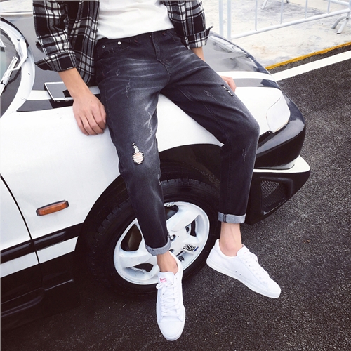 Jeans pour adolescent Sarouel en coton Quatre saisons - Ref 1482150