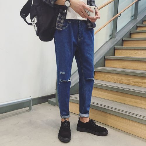 Jeans en coton pour automne - Ref 1482189