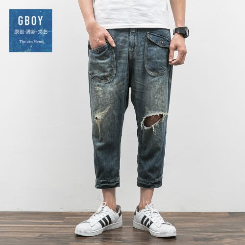 Jeans pour jeunesse droite coton été - Ref 1482670