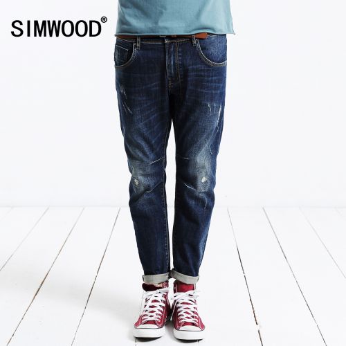 Jeans pour jeunesse pieds Slim SIMWOOD en coton automne - Ref 1483161