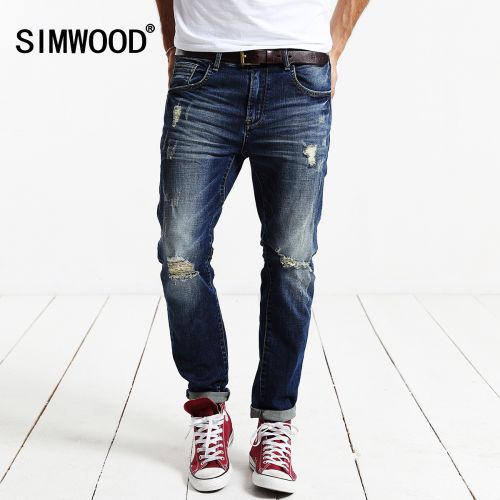 Jeans pour jeunesse pieds Slim SIMWOOD en coton automne - Ref 1483170