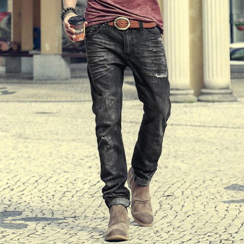 Jeans pour adolescent pieds Slim Quatre saisons - Ref 1483344